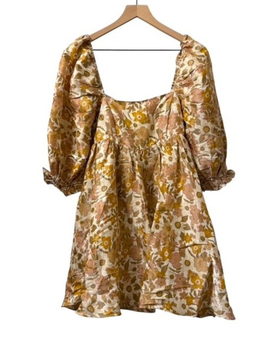 NWT Storia Floral Babydoll Mini Dress Size Small